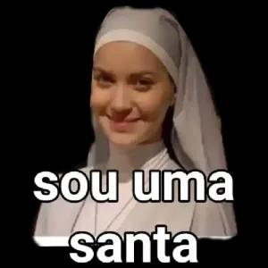 Sou uma santa - getsticker.com