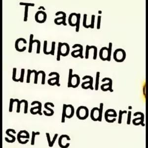 Tô aqui chupando uma bala mas poderia ser vc - getsticker.com