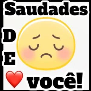 Saudades D E você!  - getsticker.com