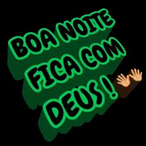 BOA NOITE FICA COM DEUS! - getsticker.com