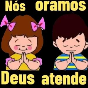 Nós oramos Deus atende - getsticker.com