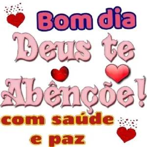 Bom dia Deus te Abençõe! com saúde e paz - getsticker.com