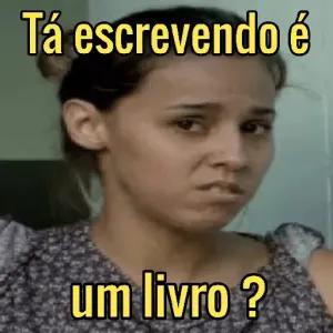 Tá escrevendo é um livro ?  - getsticker.com