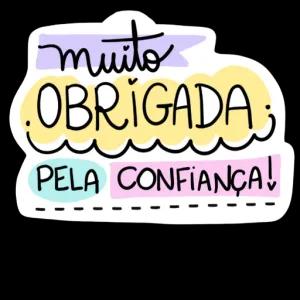 muito OBRIGADA PELA CONFIANÇA! - getsticker.com