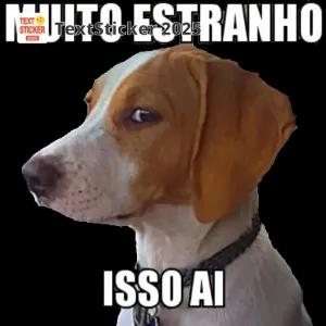 MUITO ESTRANHO ISSO AI - getsticker.com