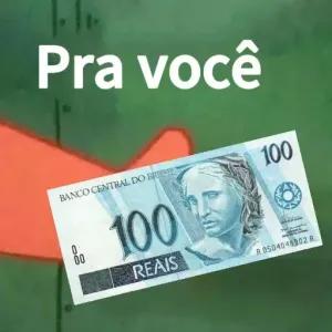 Pra você BANCO CENTRAL DO BRASIL 8 100 0 00 REAIS 100 A 0504048902 A - getsticker.com