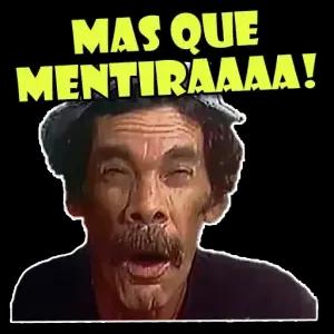 MAS QUE MENTIRAAAA!  - getsticker.com