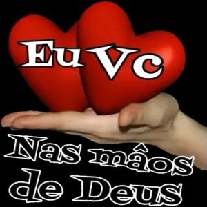 EuVC Nas mãos de Deus  - getsticker.com