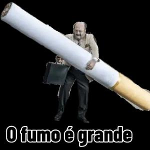 O fumo é grande - getsticker.com