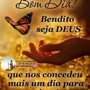 Dom Dia! Bendito seja DEUS que nos concedeu mais um dia para - getsticker.com