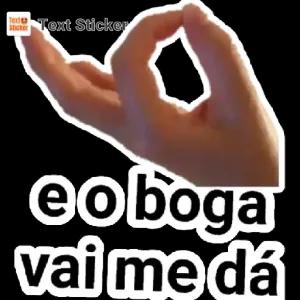 eo boga vai me dá - getsticker.com