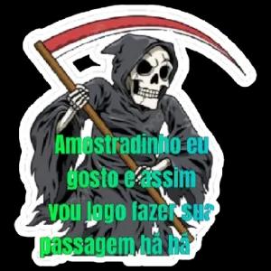 Amostradinho eu gosto e assim vou logo fazer sua passagem ha ha - getsticker.com