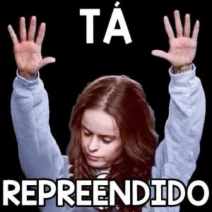 tá repreendido - getsticker.com