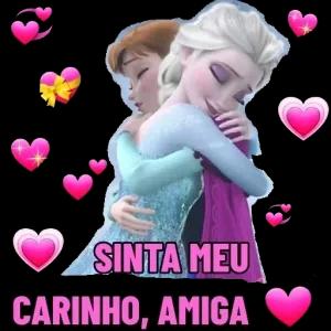 SINTA MEU CARINHO, AMIGA  - getsticker.com