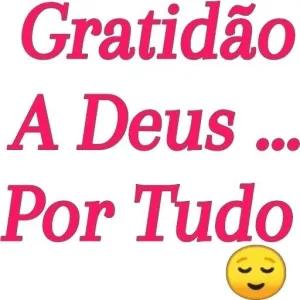 Gratidão A Deus ... Por Tudo - getsticker.com