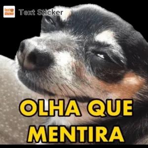OLHA QUE MENTIRA - getsticker.com