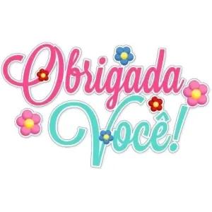Obrigada Você! - getsticker.com