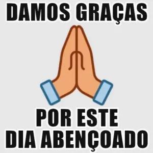 DAMOS GRAÇAS POR ESTE DIA ABENÇOADO - getsticker.com