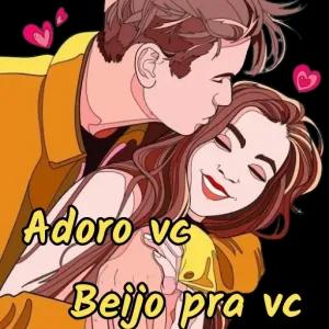 Adoro ve Beijo pra ve - getsticker.com