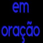 em oração