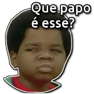 Que papo é esse? - getsticker.com