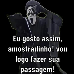 Eu gosto assim, amostradinho! vou logo fazer sua passagem! - getsticker.com