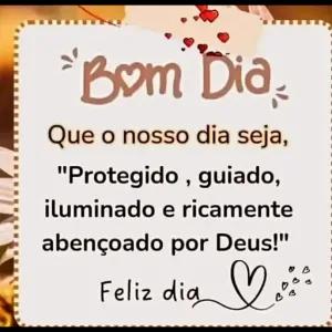 Bom Dia Que o nosso dia seja, "Protegido, guiado, iluminado e ricamente abençoado por Deus!" Feliz dia ♡ - getsticker.com
