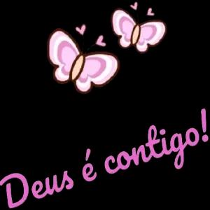 Deus é contigo! - getsticker.com
