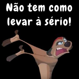 Não tem como levar à sério! - getsticker.com