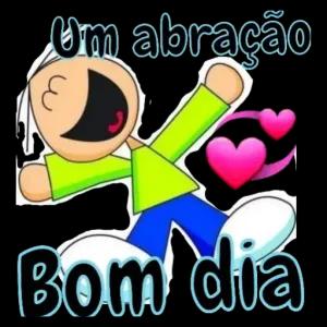 Um abraço Bom dia - getsticker.com