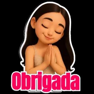 Obrigada - getsticker.com