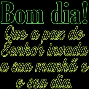 Bom dia! Que a paz do Senhor invada a sua manhã e o seu dia. - getsticker.com