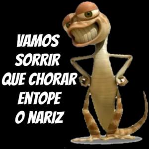 VAMOS SORRIR QUE CHORAR ENTOPE ONARIZ - getsticker.com