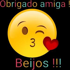 Obrigado amiga 3 Beijos!!! - getsticker.com