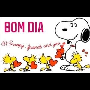 BOM DIA @Snoopy, friends and you - getsticker.com