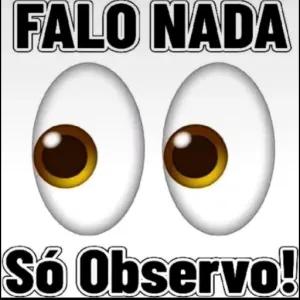 FALO NADA Só Observo! - getsticker.com