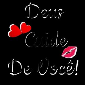 Deus cuida de você! - getsticker.com