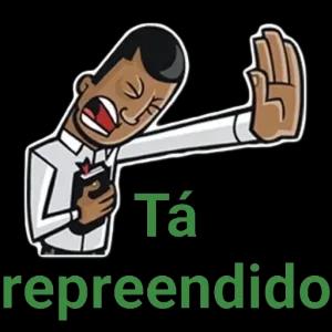 Tá repreendido - getsticker.com