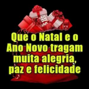 88 Qué o Natal e o Año Novo tragam muita alegria, paz e felicidade - getsticker.com