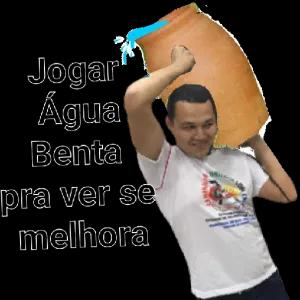 Jogar Água Benta pra ver se melhora  - getsticker.com