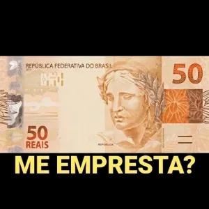 REPÚBLICA FEDERATIVA DO BRASIL 2010 50 TAS 50 REAIS REPUBLICA ME EMPRESTA?  - getsticker.com