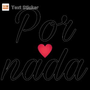 Por nada - getsticker.com