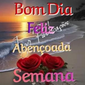 Bom Dia Feliz Semana Abençoada - getsticker.com