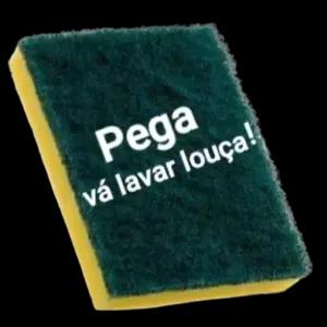 Pega vá lavar louça! - getsticker.com