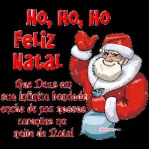 Ho, Ho, HO Feliz Natal Que Deus em sua infinita bondade encha de paz NOSSOS corações na noite de Natal Elts.com  - getsticker.com