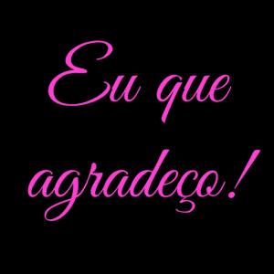 Eu que agradeço! - getsticker.com