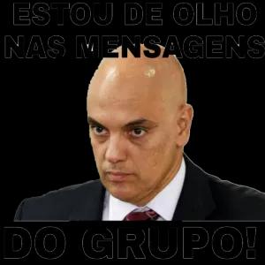 ESTOU DE OLHO NAS MENSAGENS DO GRUPO!  - getsticker.com
