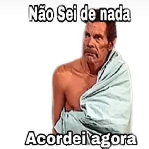 Não Sei de nada Acordei agora - getsticker.com