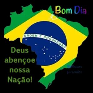 Bom Dia Deus. abençoe nossa Nação! - getsticker.com
