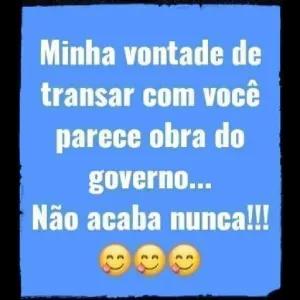 Minha vontade de transar com você parece obra do governo... Não acaba nunca!!!  - getsticker.com
